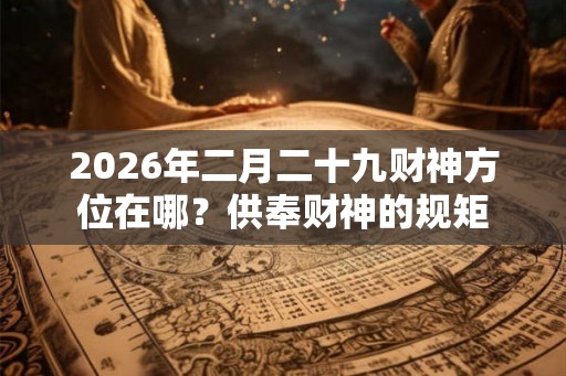 2026年二月二十九财神方位在哪？供奉财神的规矩