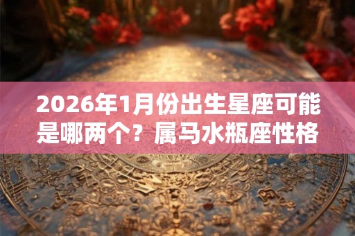 2026年1月份出生星座可能是哪两个？属马水瓶座性格