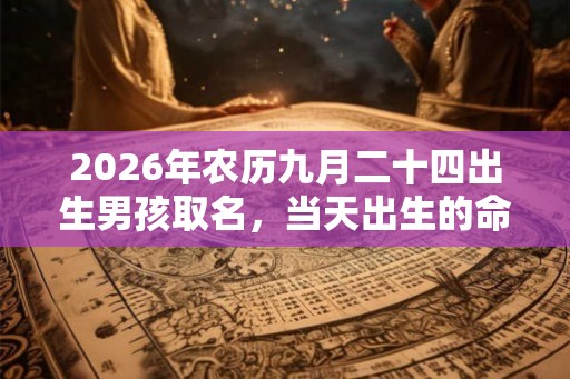 2026年农历九月二十四出生男孩取名,当天出生的命好吗? 2026年农历九月二十四出生男孩取名,当天出生的命好吗?