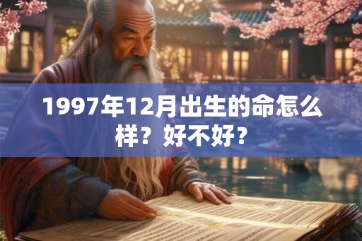 1997年12月出生的命怎么样？好不好？