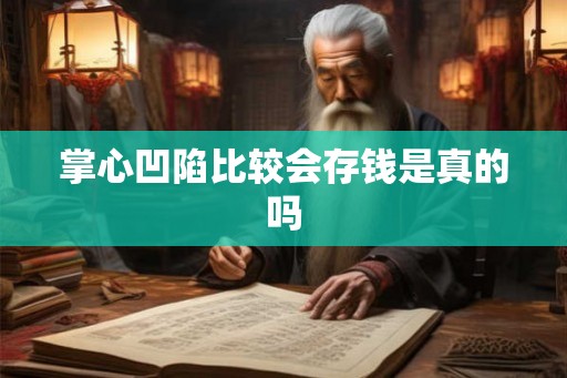 掌心凹陷比较会存钱是真的吗 掌心凹陷比较会存钱是真的吗