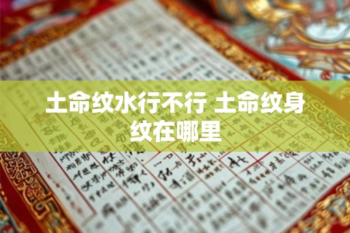 土命纹水行不行 土命纹身纹在哪里 土命纹水行不行 土命纹身纹在哪里