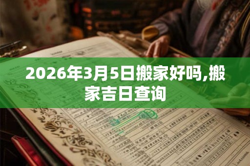2026年3月5日搬家好吗,搬家吉日查询