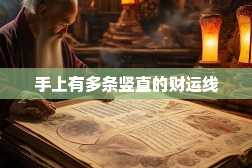 手上有多条竖直的财运线 手上有多条竖直的财运线