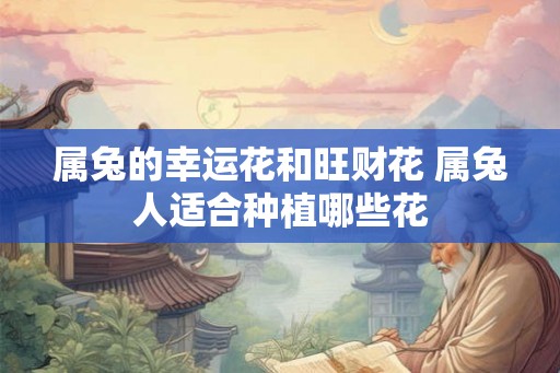 属兔的幸运花和旺财花 属兔人适合种植哪些花 属兔的幸运花和旺财花 属兔人适合种植哪些花