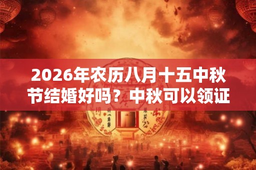 2026年农历八月十五中秋节结婚好吗？中秋可以领证吗？
