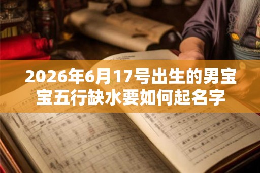 2026年6月17号出生的男宝宝五行缺水要如何起名字 2026年6月17号出生的男宝宝五行缺水要如何起名字