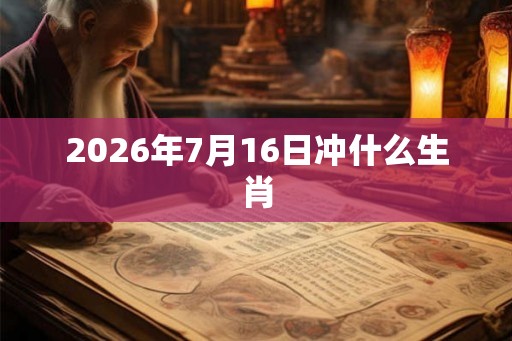 2026年7月16日冲什么生肖 2026年7月16日冲什么生肖