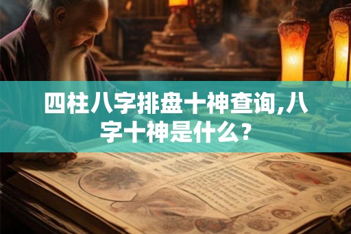 四柱八字排盘十神查询,八字十神是什么？