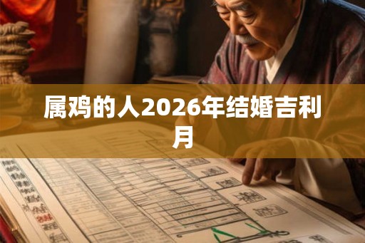 属鸡的人2026年结婚吉利月