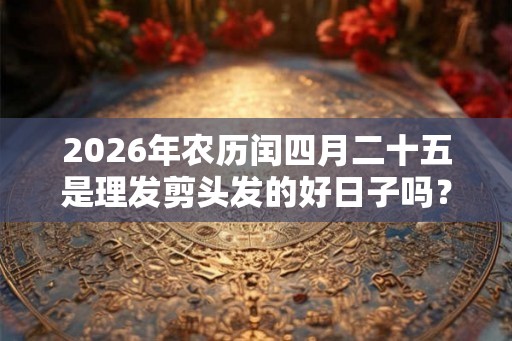 2026年农历闰四月二十五是理发剪头发的好日子吗？