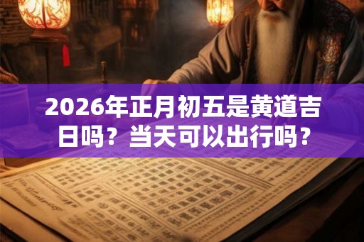 2026年正月初五是黄道吉日吗？当天可以出行吗？