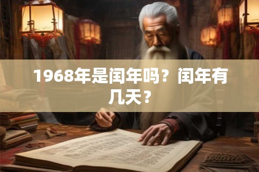 1968年是闰年吗？闰年有几天？