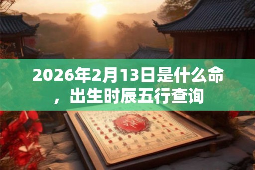 2026年2月13日是什么命,出生时辰五行查询 2026年2月13日是什么命,出生时辰五行查询