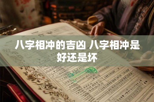 八字相冲的吉凶 八字相冲是好还是坏