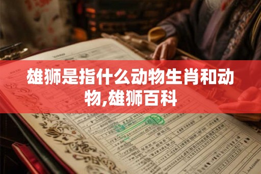 雄狮是指什么动物生肖和动物,雄狮百科