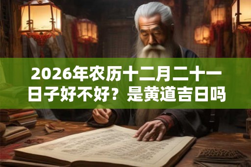 2026年农历十二月二十一日子好不好？是黄道吉日吗？