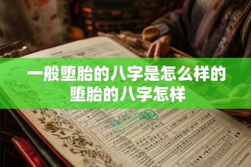 一般堕胎的八字是怎么样的 堕胎的八字怎样 一般堕胎的八字是怎么样的 堕胎的八字怎样
