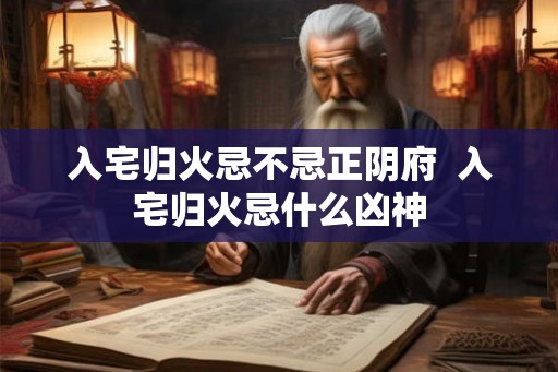 入宅归火忌不忌正阴府  入宅归火忌什么凶神
