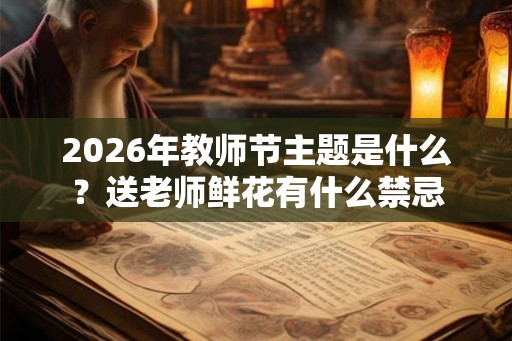 2026年教师节主题是什么？送老师鲜花有什么禁忌