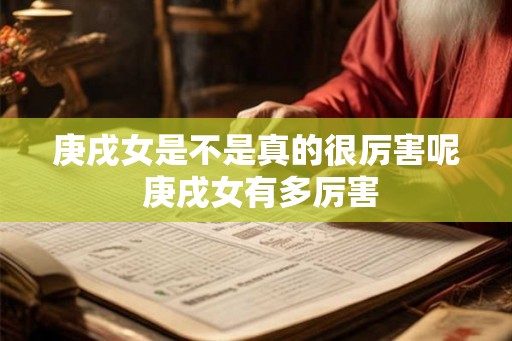 庚戌女是不是真的很厉害呢 庚戌女有多厉害 庚戌女是不是真的很厉害呢 庚戌女有多厉害