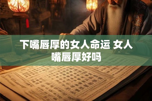 下嘴唇厚的女人命运 女人嘴唇厚好吗