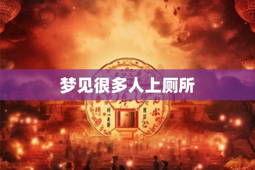 梦见很多人上厕所