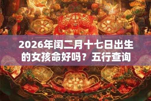 2026年闰二月十七日出生的女孩命好吗?五行查询 2026年闰二月十七日出生的女孩命好吗?五行查询