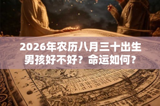 2026年农历八月三十出生男孩好不好？命运如何？
