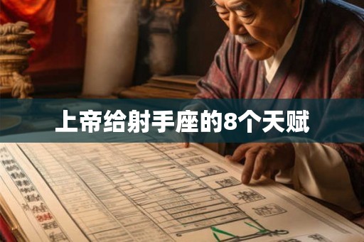 上帝给射手座的8个天赋 上帝给射手座的8个天赋