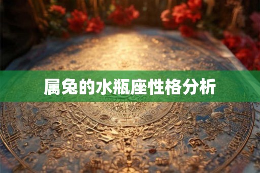 属兔的水瓶座性格分析