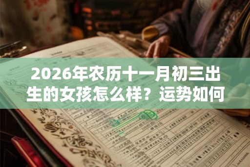 2026年农历十一月初三出生的女孩怎么样？运势如何？
