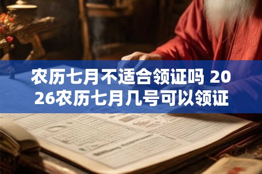 农历七月不适合领证吗 2026农历七月几号可以领证 农历七月不适合领证吗 2026农历七月几号可以领证