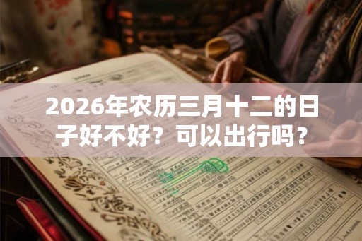 2026年农历三月十二的日子好不好？可以出行吗？
