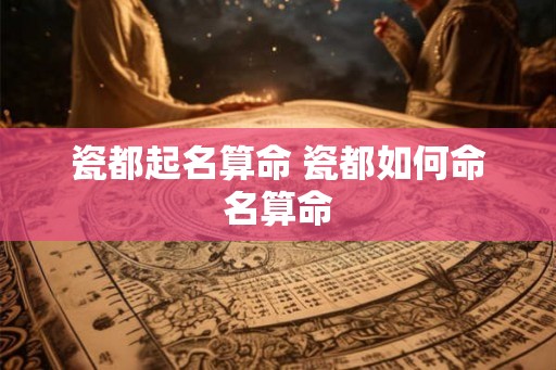 瓷都起名算命 瓷都如何命名算命 瓷都起名算命 瓷都如何命名算命