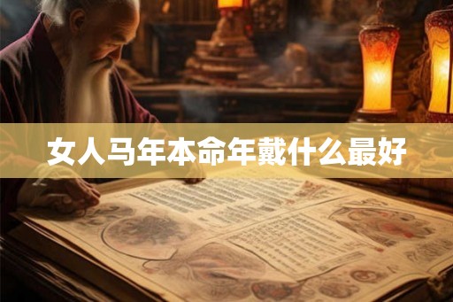 女人马年本命年戴什么最好