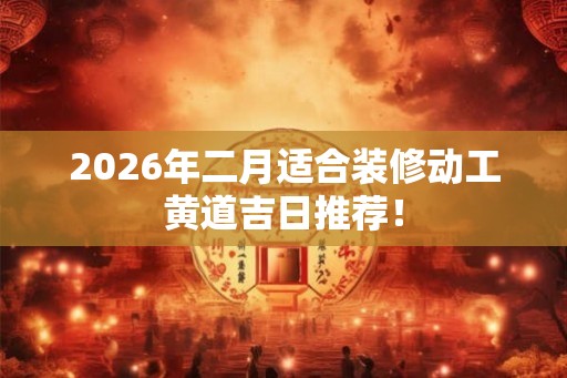 2026年二月适合装修动工黄道吉日推荐! 2026年二月适合装修动工黄道吉日推荐!