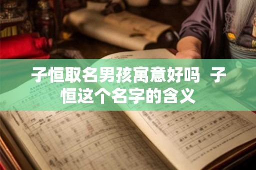 子恒取名男孩寓意好吗  子恒这个名字的含义