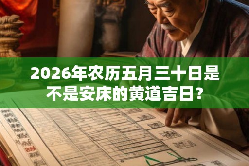 2026年农历五月三十日是不是安床的黄道吉日？