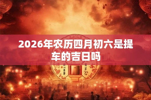 2026年农历四月初六是提车的吉日吗