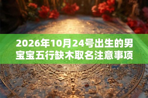 2026年10月24号出生的男宝宝五行缺木取名注意事项