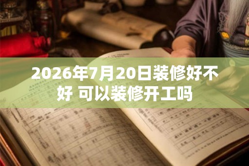2026年7月20日装修好不好 可以装修开工吗