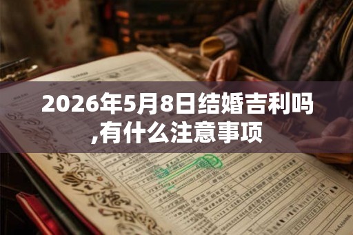 2026年5月8日结婚吉利吗,有什么注意事项