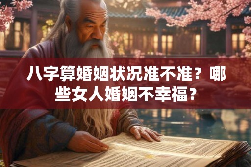 八字算婚姻状况准不准?哪些女人婚姻不幸福? 八字算婚姻状况准不准?哪些女人婚姻不幸福?