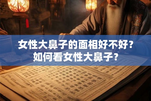 女性大鼻子的面相好不好？如何看女性大鼻子？