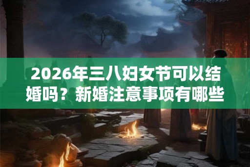 2026年三八妇女节可以结婚吗？新婚注意事项有哪些？