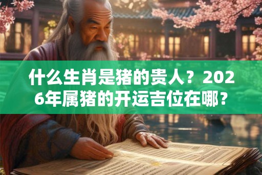 什么生肖是猪的贵人？2026年属猪的开运吉位在哪？
