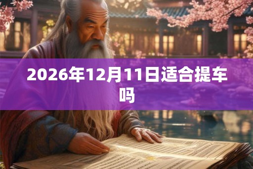 2026年12月11日适合提车吗
