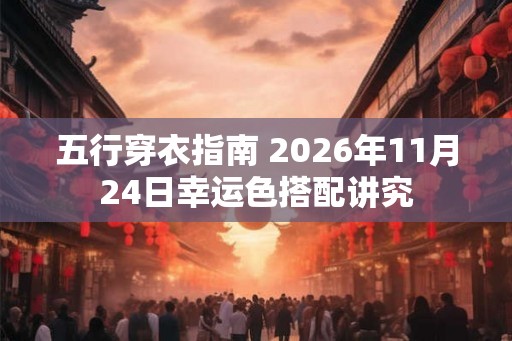五行穿衣指南 2026年11月24日幸运色搭配讲究 五行穿衣指南 2026年11月24日幸运色搭配讲究