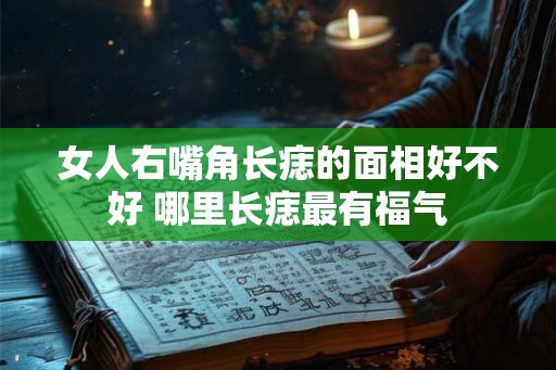 女人右嘴角长痣的面相好不好 哪里长痣最有福气